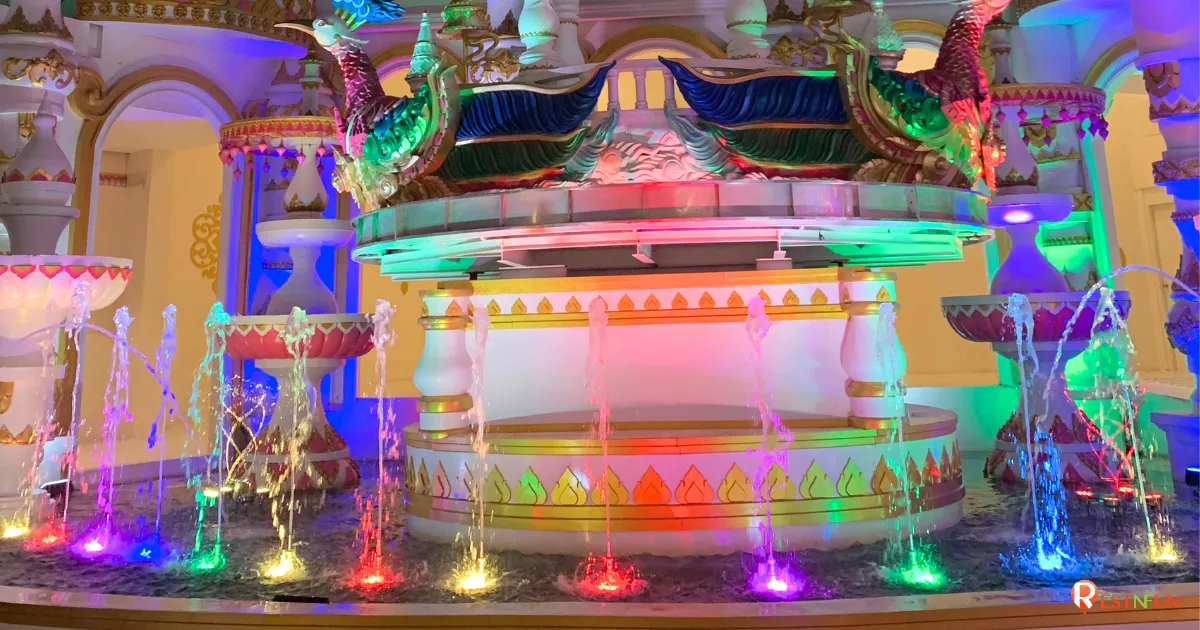 The fountains are very beautiful at Carnival Magic